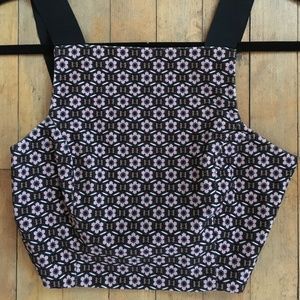 Topshop patterned crop top
